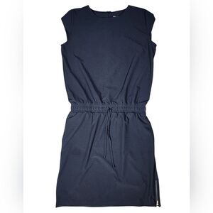 Albion Fit Going Places Cap Sleeve Midi Dress Size Med Womens